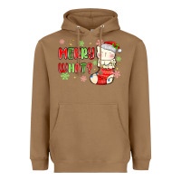 Toasted Coconut merry what christmas cat Heavyweight Hoodie - MaliasSmallBusiness