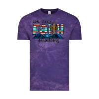 Cloud Purple can move faith mountains Vintage Tee - CowhideDigitalArt