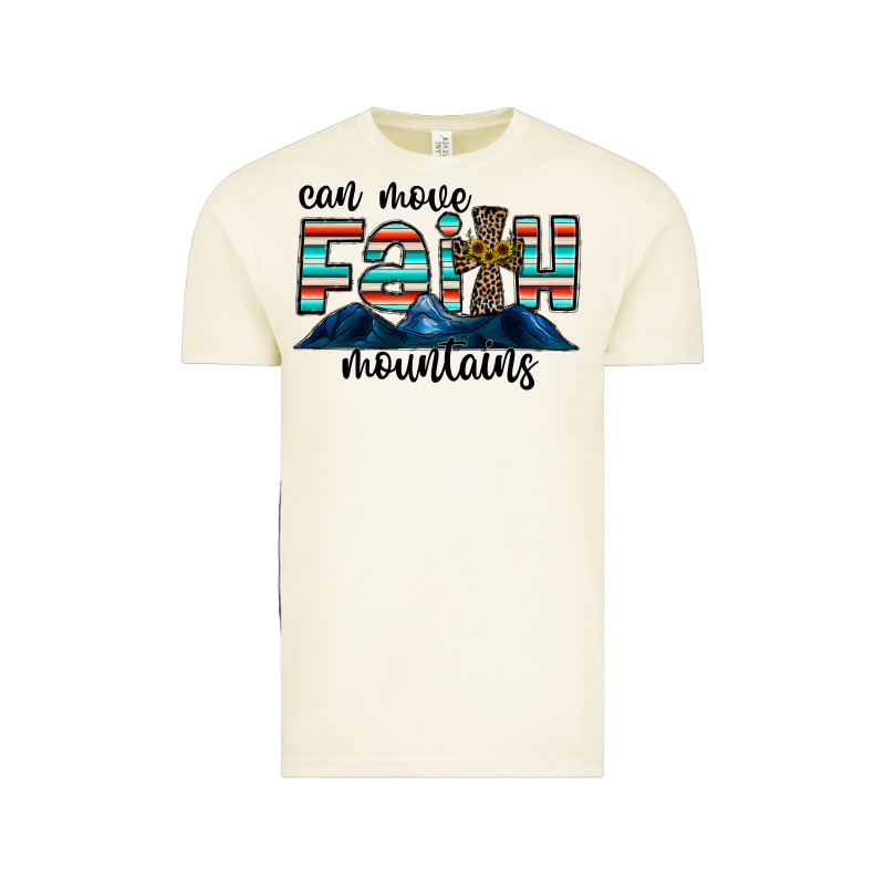 Can Move Faith Mountains Vintage Tee by CowhideDigitalArt | Teevron