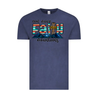Vintage Denim can move faith mountains Vintage Tee - CowhideDigitalArt