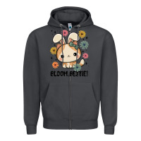 Smoke bloom bestie cat Zipper Hoodie - MaliasSmallBusiness