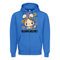 True Royal bloom bestie cat Zipper Hoodie - MaliasSmallBusiness