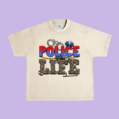 Police Life Urban Heavy Tee Designed By Adodesignshop