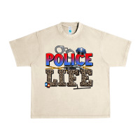 Sandshell police life Urban Heavy Tee - AdoDesignShop