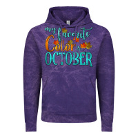 Cloud Purple my favorite color is october Vintage Hoodie - HRA Design Shop