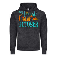 Vintage Black my favorite color is october Vintage Hoodie - HRA Design Shop