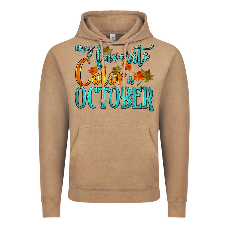 My Favorite Color Is October Vintage Hoodie by HRA Design Shop | Teevron