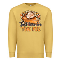 Antique Gold Just Here For The Pie Premium Sweatshirt - MaliasSmallBusiness