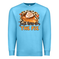 Ocean Blue Just Here For The Pie Premium Sweatshirt - MaliasSmallBusiness