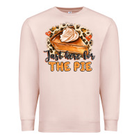 Pale Pink Just Here For The Pie Premium Sweatshirt - MaliasSmallBusiness