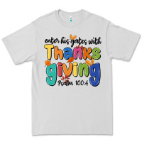 Dove Grey enter his gates with thanksgiving psalm 100 4 Premium Tee - MaliasSmallBusiness