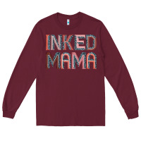 Burgundy inked mama Long Sleeve Tee - JahusDesignShop
