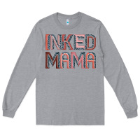 Heather Grey inked mama Long Sleeve Tee - JahusDesignShop
