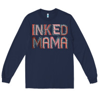 Navy inked mama Long Sleeve Tee - JahusDesignShop