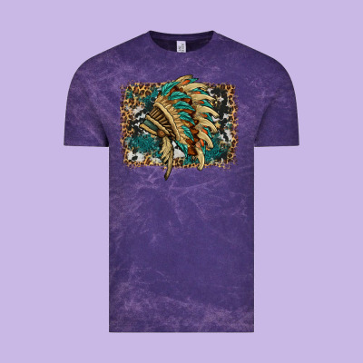 Indian Headdress With Background Vintage Tee Designed By Hra Design Shop