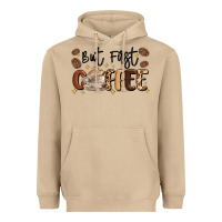 Mushroom but first coffee Heavyweight Hoodie - MaliasSmallBusiness