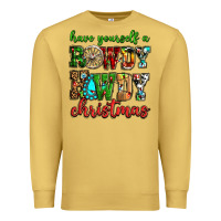 Antique Gold Have yourself a rowdy howdy Christmas Premium Sweatshirt - NancyCooperArtShop