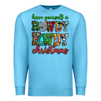 Ocean Blue Have yourself a rowdy howdy Christmas Premium Sweatshirt - NancyCooperArtShop