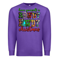 Purple Have yourself a rowdy howdy Christmas Premium Sweatshirt - NancyCooperArtShop