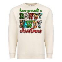 Sandshell Have yourself a rowdy howdy Christmas Premium Sweatshirt - NancyCooperArtShop