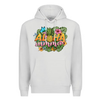Dove Grey aloha summer Premium Hoodie - BarkalooDesign