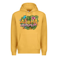 Mustard aloha summer Premium Hoodie - BarkalooDesign