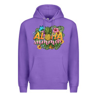 Purple aloha summer Premium Hoodie - BarkalooDesign