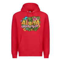 Red aloha summer Premium Hoodie - BarkalooDesign