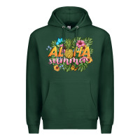 Sports Green aloha summer Premium Hoodie - BarkalooDesign