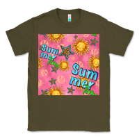 Army Green summer time of the sun seamless pattern Classic Tee - BundleAndBundleShop