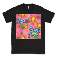 Black summer time of the sun seamless pattern Classic Tee - BundleAndBundleShop
