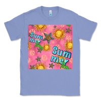 Colony Blue summer time of the sun seamless pattern Classic Tee - BundleAndBundleShop