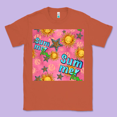 Summer Time Of The Sun Seamless Pattern Classic Tee Designed By Bundleandbundleshop