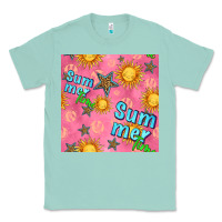 Seafoam summer time of the sun seamless pattern Classic Tee - BundleAndBundleShop