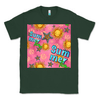 Sports Green summer time of the sun seamless pattern Classic Tee - BundleAndBundleShop