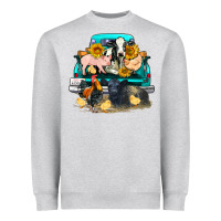 Farm Truck Farm Animals Heavyweight Sweatshirt | Teevron