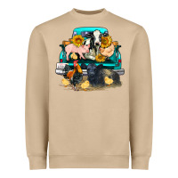 Mushroom farm truck farm animals Heavyweight Sweatshirt - FaDigitalArtStudio