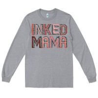 Heather Grey inked mama Long Sleeve Tee - JahusDesignShop