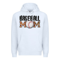 White baseball mom Premium Hoodie - AdoDesignShop