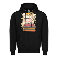 Black just a girl who brings books everywhere Zipper Hoodie - MaliasSmallBusiness