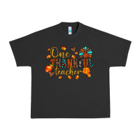 Pigment Black one thankful teacher Urban Heavy Tee - JahusDesignShop