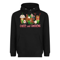 Black chicken   coffee cups Heavyweight Hoodie - MaliasSmallBusiness