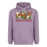 Lavender chicken   coffee cups Heavyweight Hoodie - MaliasSmallBusiness