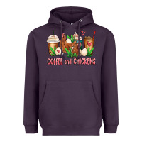 Plum chicken   coffee cups Heavyweight Hoodie - MaliasSmallBusiness