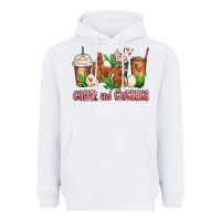 White chicken   coffee cups Heavyweight Hoodie - MaliasSmallBusiness