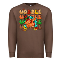 Chestnut gobble gobble gobble gobble turkey Premium Sweatshirt - MaliasSmallBusiness