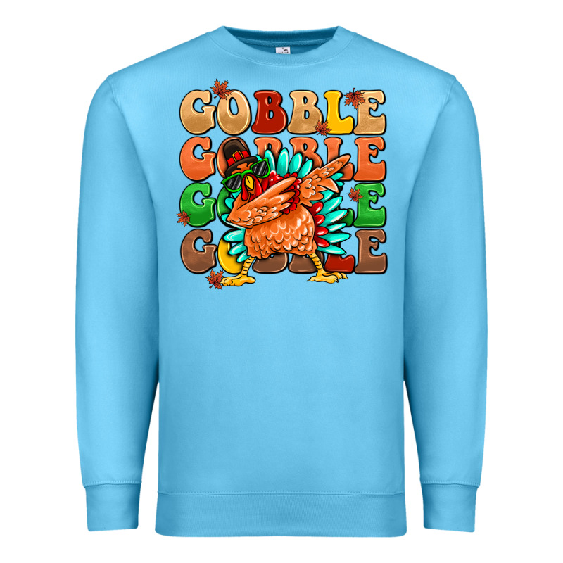 Gobble Gobble Gobble Gobble Turkey Premium Sweatshirt by MaliasSmallBusiness | Teevron