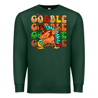 Sports Green gobble gobble gobble gobble turkey Premium Sweatshirt - MaliasSmallBusiness