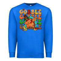 True Royal gobble gobble gobble gobble turkey Premium Sweatshirt - MaliasSmallBusiness