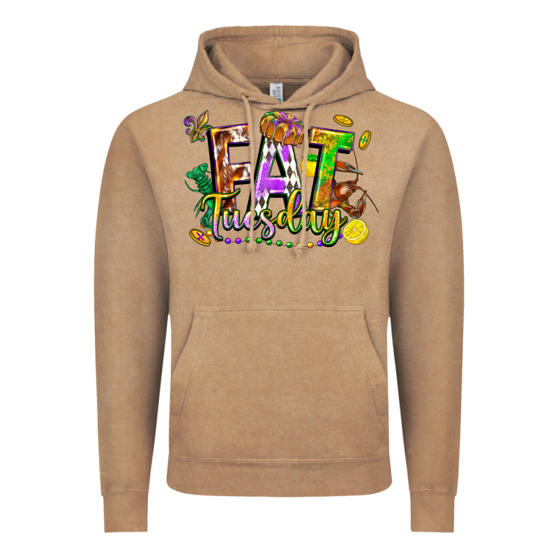 Fat Tuesday Vintage Hoodie by FaDigitalArtStudio | Teevron